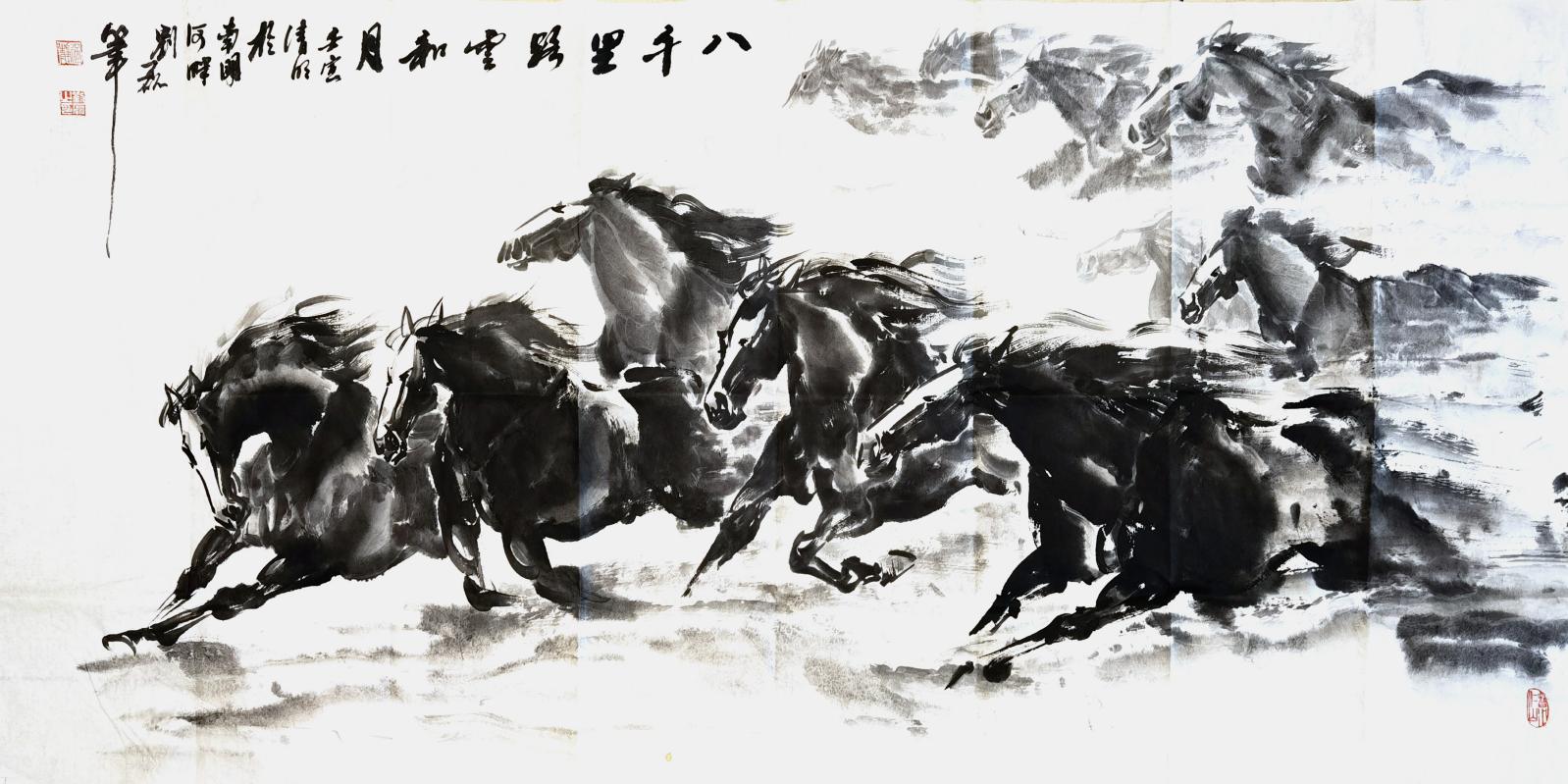 八千里路云和月 四尺整张1.38x6