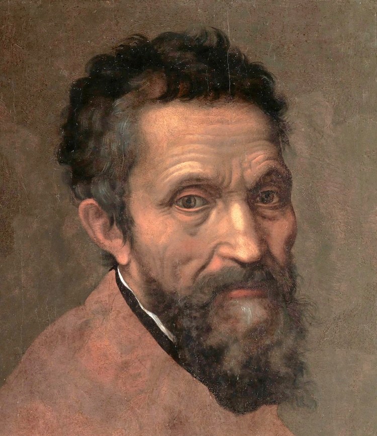 米开朗基罗的肖像， Daniele da Volterra，c。1545